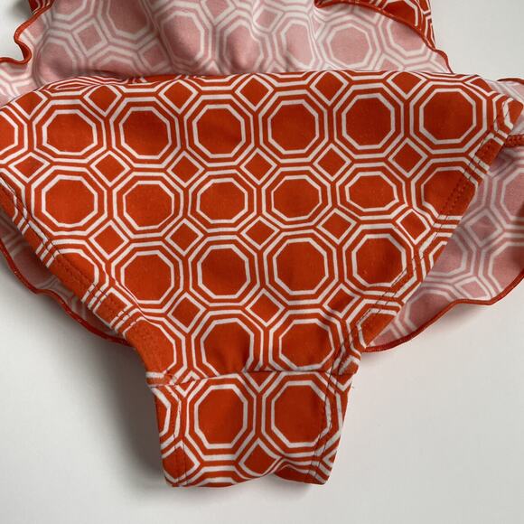 Janie And Jack Orange Halter Bathing Suit - Picture 2 of 5